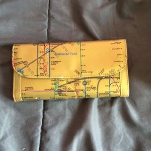 New York metro map wallet